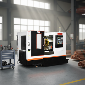 Tour à lit incliné industriel automatique pour le travail des métaux - Product Image 1
