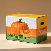 Boîte d'emballage personnalisée pour citrouilles de bébé, en carton ondulé robuste, pour l'expédition de légumes