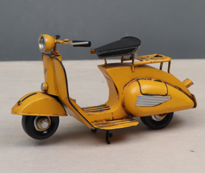 Modelo <span class=keywords><strong>de</strong></span> Scooter Retro Manual Vespa, Motocicleta <span class=keywords><strong>de</strong></span> Pedales Pequeña con Diseño <span class=keywords><strong>de</strong></span> Oveja, Decoración Hecha a Mano, Metal Vintage - Product Image 5