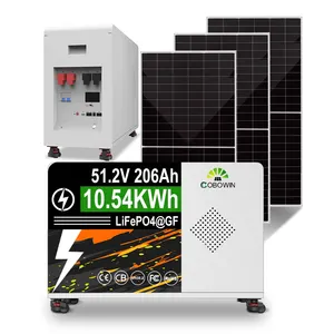 Bateria solar 10Kwh 20Kwh 40Kwh Lítio 51.2V 106Ah Pilha Bateria de armazenamento de energia solar