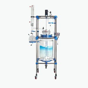 Toption 50L Jacketed Glass Reaction <b>Kettle</b> Semi-Automatic With <b>Temperature</b> <b>Control</b> For Lab Use - Product Image 2