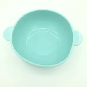 Food Grade Children's Tableware Silicone Bowl Anti Drop Suction Bowl Baby Training Complementary Food Bowl