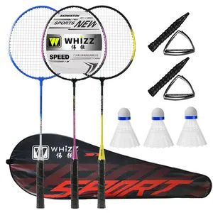 Sıcak satış Badminton raketi özel Logo stokta ucuz çelik Badminton yarasa