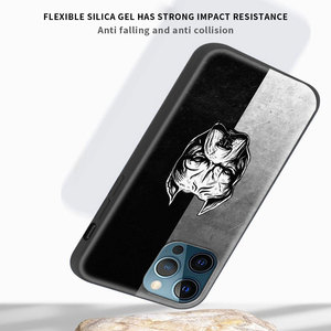 Custodia per telefono di lusso per cani Rottweiler per <span class=keywords><strong>iPhone</strong></span> 16 13 15 14 12 11 Pro MAX XR SE 7 8 Plus TPU in Silicone nero opaco Cover Fundas <span class=keywords><strong>Shell</strong></span> - Product Image 5