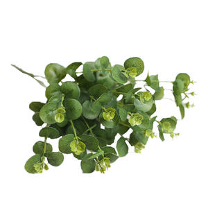 M152 Foglie di Eucalipto Artificiali in Plastica all'Ingrosso, Piccole Foglie di Eucalipto Artificiali, Foglie Verdi Artificiali - Product Image 6