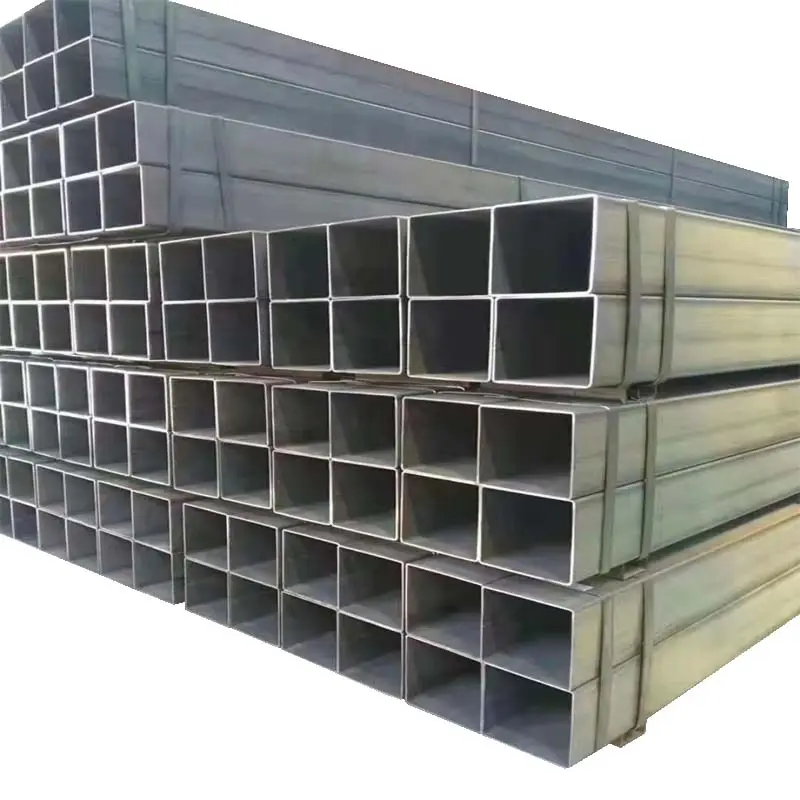 50x150亜鉛メッキ鋼炭素鋼亜鉛コーティングERW中空セクション亜鉛メッキ溶接鋼角パイプ価格