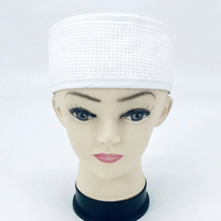 Bandeau de Spa Facial en Coton Gaufré 100% Naturel Personnalisé Quiet Girl avec Logo Brodé – Idéal Douche, Yoga et Sport