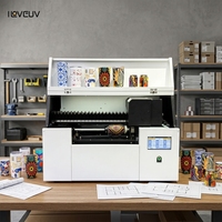 Nueva Impresora de Inyección de Tinta UV Automática de Escritorio A3 con Accesorio Rotatorio para Impresión Directa en Botellas y Tazas de 360°