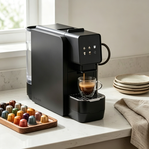 <span class=keywords><strong>Cafetera</strong></span> de Cápsulas en Oferta, Sistema Latte con Espumador de Leche, 1600W, 3KG, Ligera, Compacta, Compatible con Diferentes Marcas de Cápsulas - Product Image 4