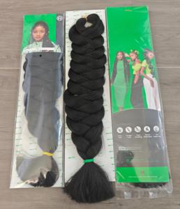 Extensions <span class=keywords><strong>de</strong></span> cheveux synthétiques tressées jumbo Yaki Texture 82 pouces 165g pour femmes, vente en gros à prix abordable, ultra-tressées - Product Image 2
