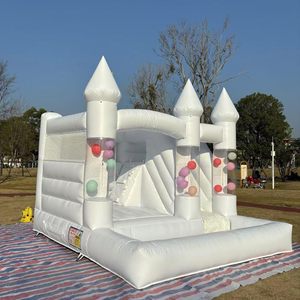 <span class=keywords><strong>Château</strong></span> gonflable blanc pour intérieur et extérieur avec piscine à balles et toboggan pour mariage, fête d'enfants, décoration <span class=keywords><strong>de</strong></span> fête d'anniversaire - Product Image 2