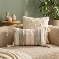 Housse de coussin décorative personnalisée 45x45cm élégante housse de coussin carrée tissée pour la décoration de bureau à domicile et d'hôtel oreiller de qualité