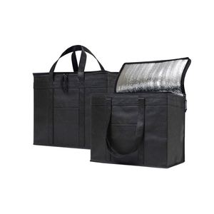 Bolsa Térmica Extra Grande Impermeable de Tela No Tejida para Entrega de Alimentos, Picnics y Almacenamiento de Cerveza - Product Image 1