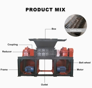 Automatic Homemade Metal Shredder for Sale Recycling <strong>Electrical</strong> <strong>Copper</strong> Cable/Tire/Car Aluminum Stainless Steel <strong>Motor</strong> Gear - Product Image 6