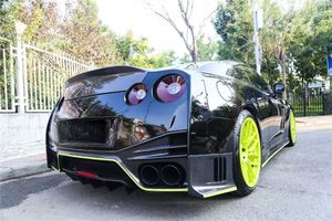 ฝาครอบกันชนหลังไฟเบอร์กลาสสไตล์ OEM สำหรับ GT-R R35 2008-2016 - Product Image 6