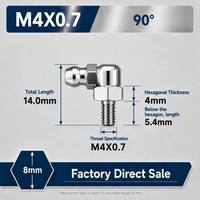 Buse de graissage en acier inoxydable SS304 M10 droite moulée haute pression pour excavatrice, camion, machine, lubrification OEM, raccord Zerk, buse de pistolet