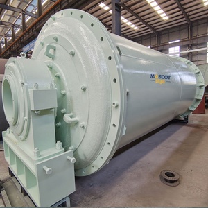 Macchina per la produzione di polvere di gesso e ceramica, mulino a barre e a sfere con motore e ingranaggi, capacità 25T/h, marca Mascot - Product Image 1