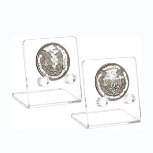 Expositor de Acrílico Transparente Personalizado para Monedas Conmemorativas, Diseño Único, para Tiendas y Exposiciones - Product Image 1