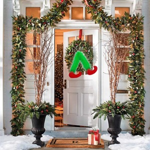 Decoración Navideña para Árbol de Navidad, Muñeco de Peluche del Grinch, El Duende Verde con Cuentas Hechas a Mano, Decoración para el Hogar - Product Image 4