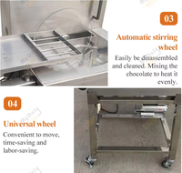Machine industrielle de tempérage et de moulage du chocolat, machine de fusion et de tempérage du chocolat, et petit équipement de fabrication de chocolat