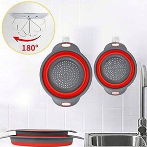 USSE Panier Passoire Pliable Lot de 2 Passoire de Cuisine Ronde en Silicone - Product Image 5