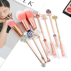 Pinceaux de maquillage en alliage Genshin Impact Game Gravestone, 7 pièces/ensemble, cadeau créatif pour festival et artisanat - Product Image 4