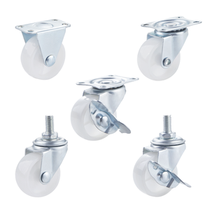 Fabrik preis Großhandel Light Duty White PP Kleine Möbel Fix Rigid Brake <span class=keywords><strong>Swivel</strong></span> Caster Wheel <span class=keywords><strong>Castor</strong></span> - Product Image 1