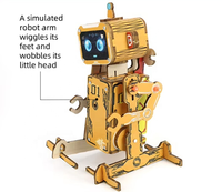 Nouveau Kit Robot en Bois DIY 2026 à Commande Vocale pour Enfants – Éducation Scientifique et Technologique de Pointe