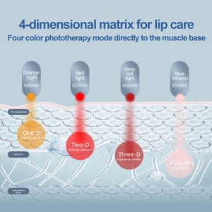 Nouvel appareil de soin beauté 2025 : Thérapie par lumière infrarouge bleue et rouge pour le blanchiment des dents et l'anti-rides des lèvres, avec effet repulpant - Product Image 5