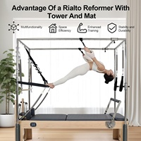 Pilates Cadillac Reformer Vintage Pilates Equipment Maple Wood Pilates Reformer Machine para entrenamientos en el hogar