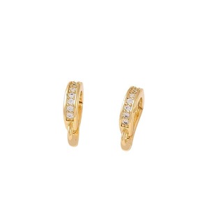 ตัวล็อคจี้หยกและมุกชุบทอง 14K แบบทำมือ DIY รุ่น B71 (ประดับเพชรซิร์คอนแบบไมโครเซ็ต) - Product Image 5