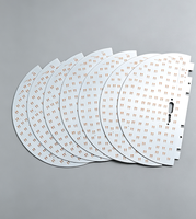 Substrat en aluminium MCPCB LED rond personnalisé, 1,0 mm, cuivre 25 μm, OSP, haute conductivité thermique, RoHS pour l'éclairage LED