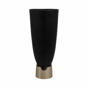 Vaso in Metallo Allungato con Silhouette Affusolata, Vaso Decorativo per Fiori per Soggiorno e Ufficio, Elemento d'Arredo per la Casa - Product Image 1