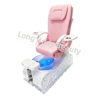 Fauteuil de massage électrique pour pédicure et manucure haut de gamme en cuir sans fil, exclusivité transfrontalière pour salons de beauté et spas