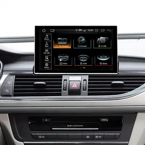 9 inch Android GPS navigation Stereo IPS cảm ứng Carplay âm thanh máy nghe nhạc Màn hình đài phát thanh cho Audi A6 C7 2012-2018