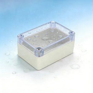 Petite boîte de jonction en ABS, boîtier électrique étanche IP65, vis et presse-joints inclus, petite boîte en plastique pour extérieur - Product Image 6