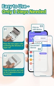 Mini-imprimante portable de poche pour étiquettes, idéale pour les cadeaux DIY pour enfants, les petites entreprises et le rangement à domicile/bureau - Product Image 4