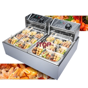 Máy Nấu Ăn Kanto 9 + 9 Lưới Máy Làm Thức Ăn Nhanh Thương Mại Máy Xiên Điện - Product Image 5
