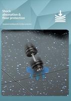 Dalles de sol en caoutchouc EPDM Lingxi de 20 mm pour salle de sport, amortissantes, insonorisantes et anti-vibrations, pour usage domestique - Vente en gros usine