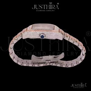 Excellent Quality Luxury Moissanite Diamond Quartz <b>Watch</b> Men Sapphire Glass Stainless Steel Classic <b>Watch</b> Available <b>For</b> Sale - Product Image 4