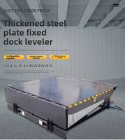 JINMEITE New Dock Leveler Vertical Mast Lift Hydraulic Truck Ramp Unloading/Loading 2000x2000mm Baja Tugas Berat 600mm Guardrail
