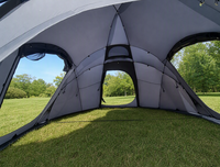 Grande tente de camping familiale pour 16 personnes, 4 saisons, tente tunnel imperméable pour expéditions hivernales, base-camp, 4 entrées, logo personnalisé OEM