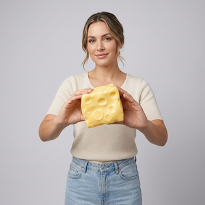 Nuevo Juguete Antiestrés de Queso, Moldeable, Sin Rebote, Relleno de Vaselina, de Silicona TPE, Unisex, para Aliviar el Estrés en Adultos - Product Image 1