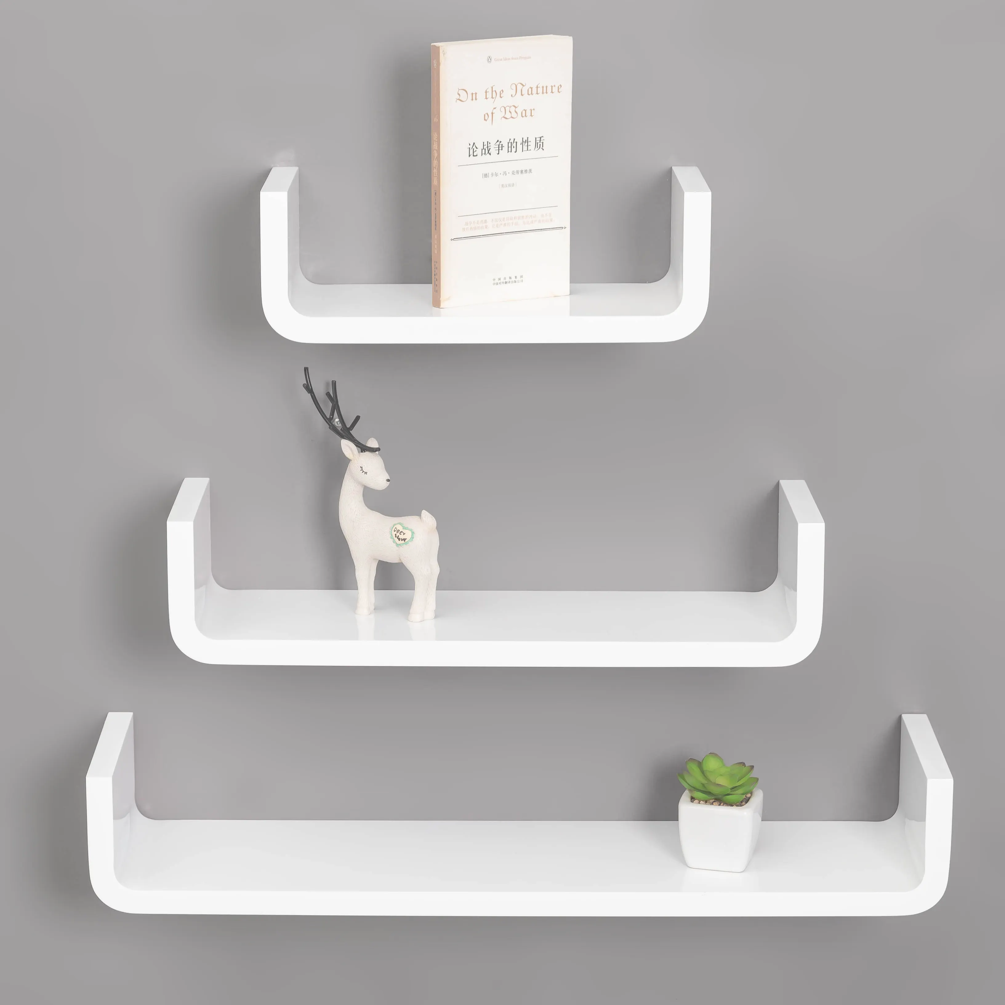 New Furniture U-shaped Floating Shelf Wall-mounted Storage Shelf Wall Mount Shelf