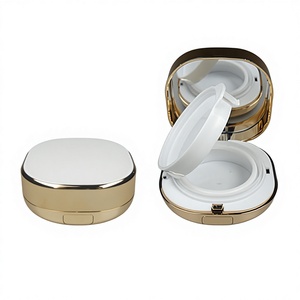 Estuche al por mayor para base de maquillaje con cojín de aire cuadrado, estuche para polvos compactos, envase cosmético de plástico ABS para maquillaje - Product Image 1