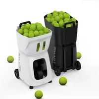 Nouvelle conception populaire de machine à balles de tennis de sport en plein air, contrôle intelligent par application, vitesse maximale de 120 km, batterie externe rechargeable