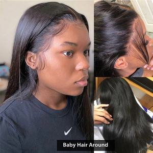 Wholesale Raw Indian High Quality Virgin Soft Straight <b>Human</b> <b>Hair</b> Transparent Full <b>Lace</b> <b>Front</b> Closure <b>Wig</b> for Black Women Stock - Product Image 4