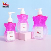 Bouteilles en plastique PET de 250 ml/500 ml/750 ml en forme de papillon et de gourde pour lotion et shampoing avec impression personnalisée