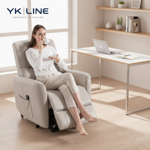 Poltrona Relax in Vera Pelle Stile Americano, Sedia Lazy Boy - Product Image 1