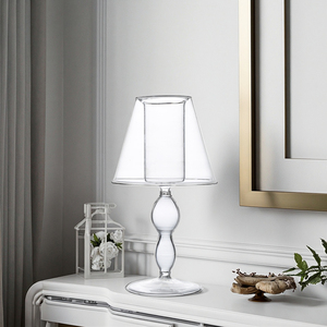 Grand bougeoir, nouveau design, verre borosilicate de haute qualité, artisanat, bougeoir pour la décoration de la maison, mariage, matériau métallique - Product Image 1